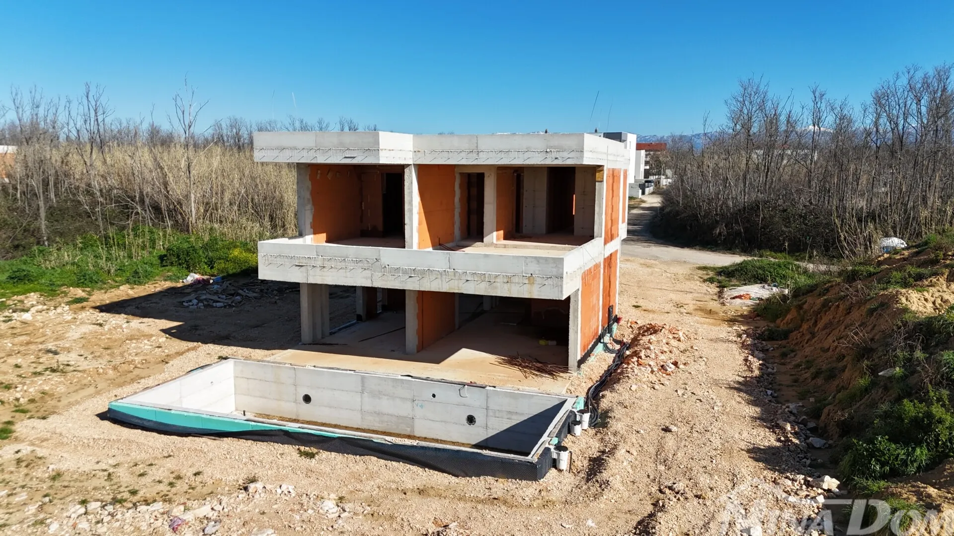privlaka - zadar - moderna vila u izgradnji 700 m od mora - slika 13