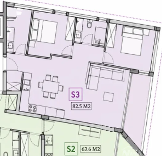 privlaka dalmacija- apartman ( s3 ) prvi red uz more - slika 10