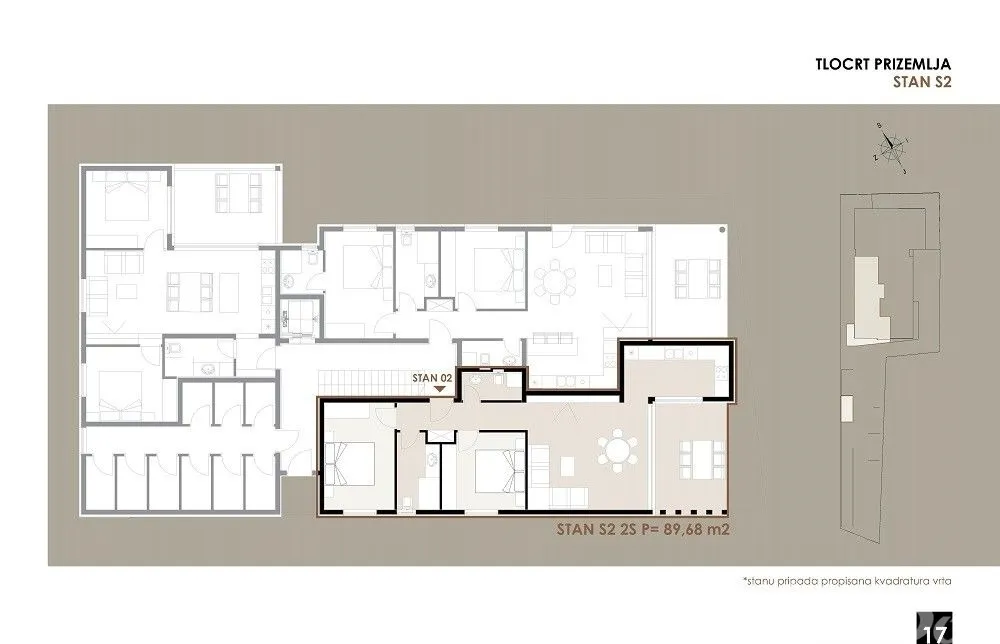 apartman u prizemlju s vrtom, blizina mora i plaže s2 - slika 3