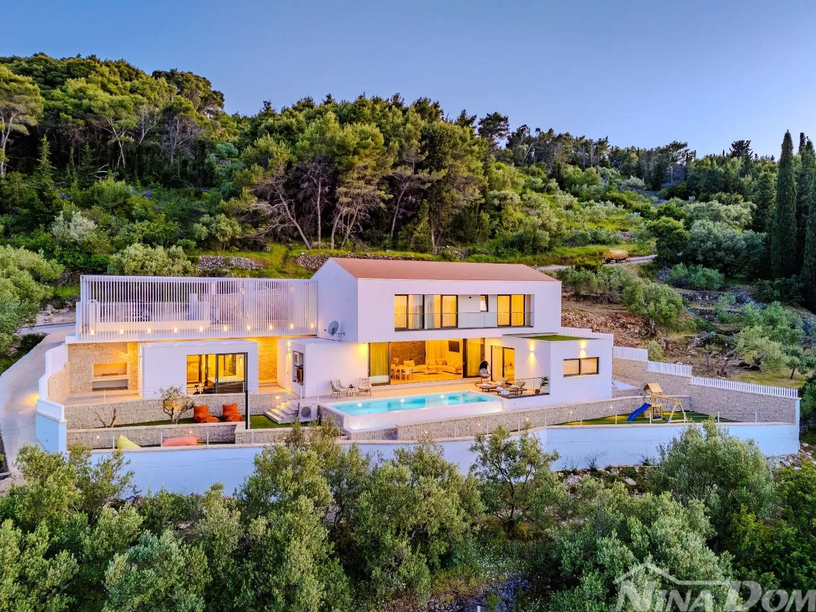 preko otok ugljan villa sa panoramskim pogledom - slika 13