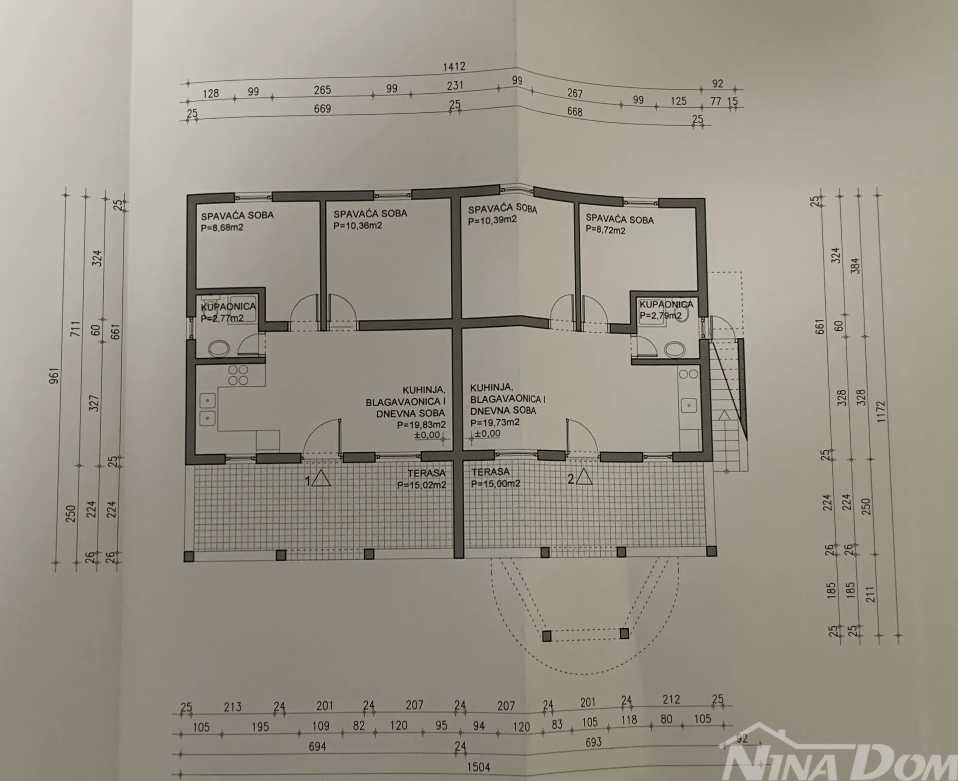 južna strana otoka vira, nekretnina s tri stambene jedinice - slika 23