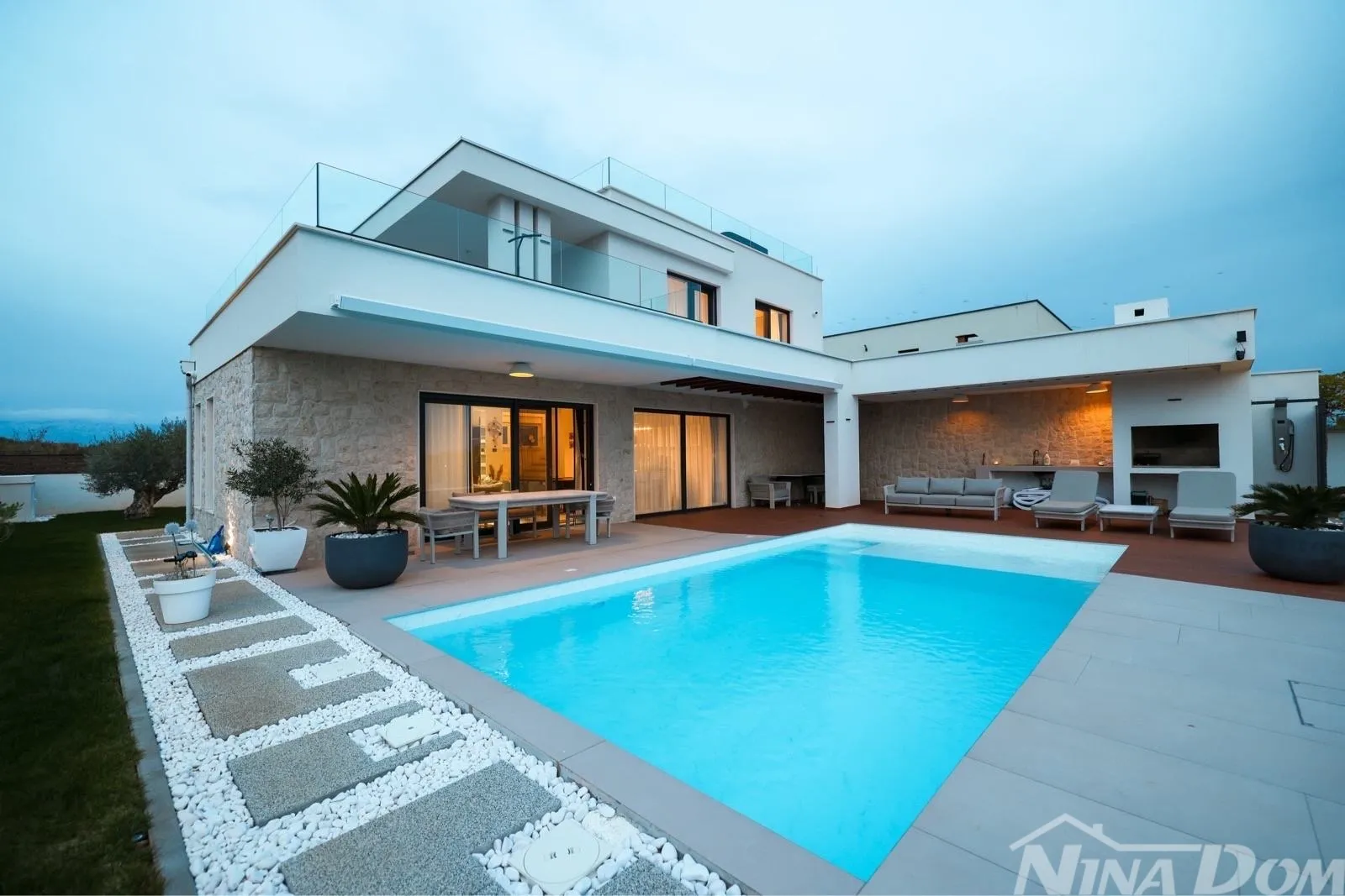 Privlaka -Zadar .700 Metara Od Mora Luksuzna Vila Sa Bazenom . - Privlaka, Privlaka