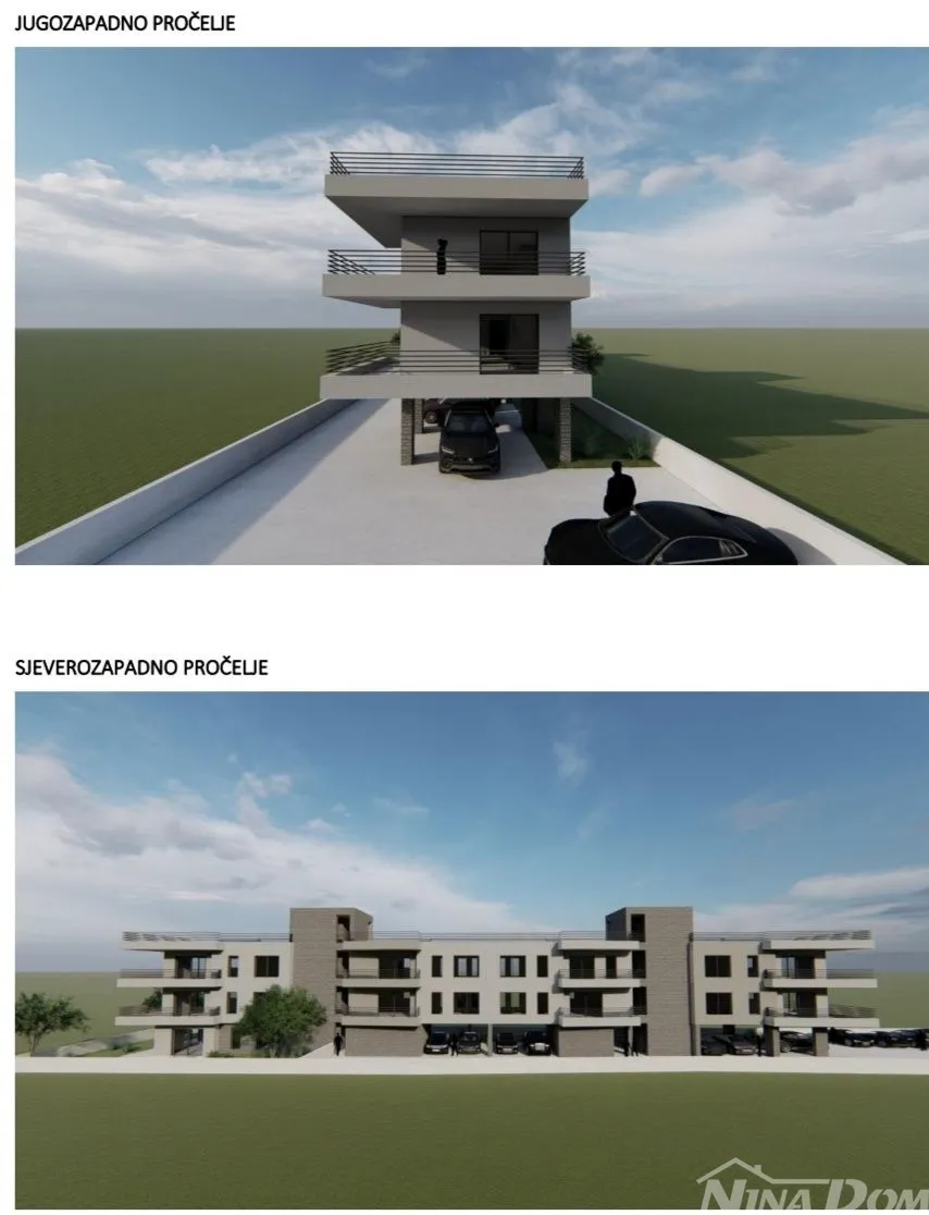 zaton, 50 m.do mora građ. zemljište s idejnim projektom s 9 jedinica - slika 7