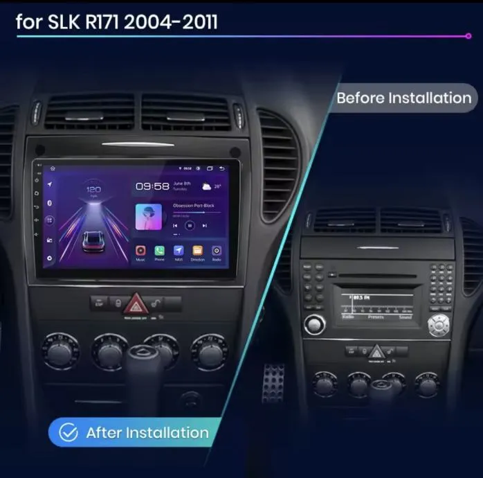 mercedes r171 slk 2004-2011 original multimedija navigacija android - slika 8