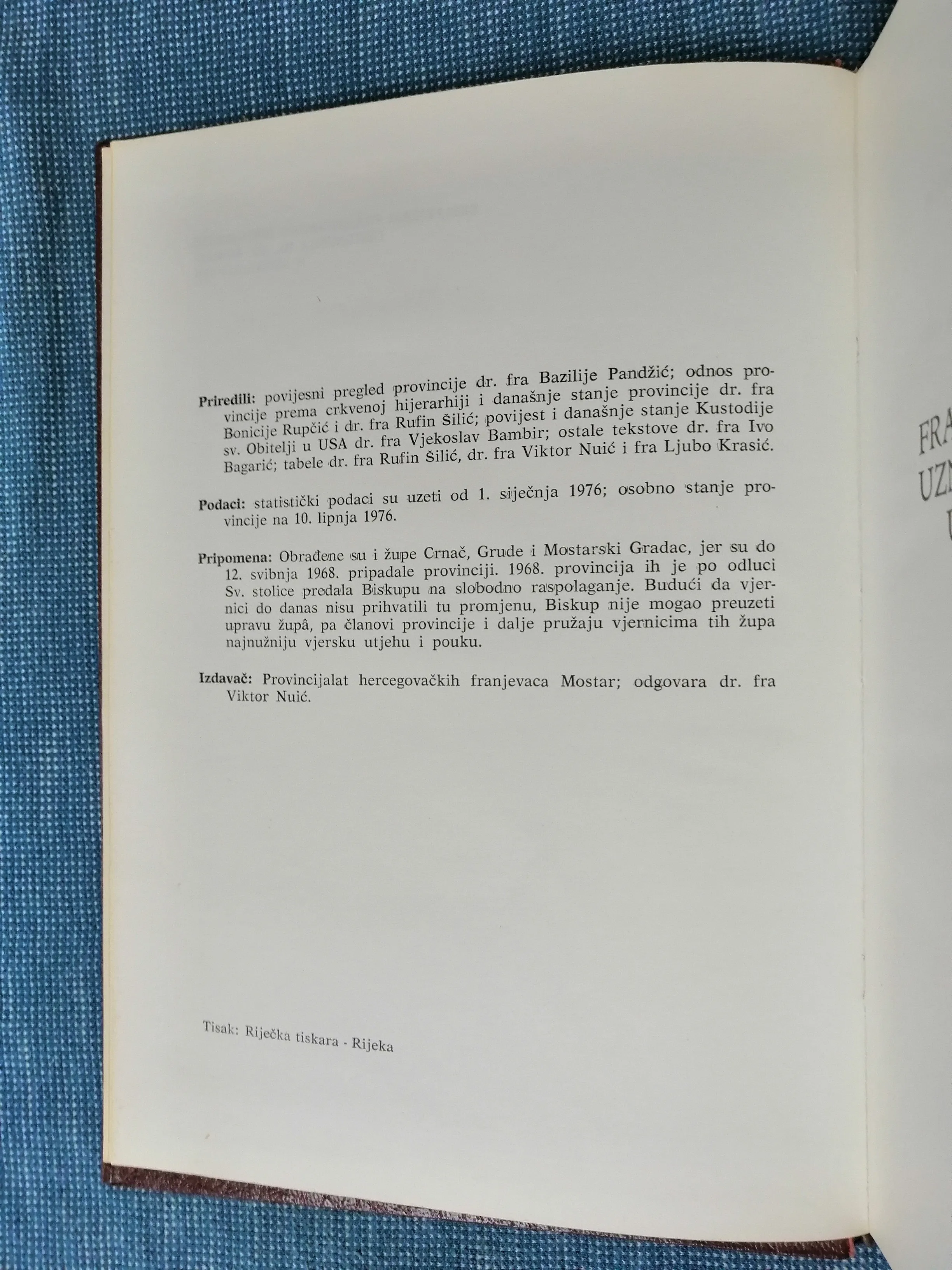 šematizam hercegovačke franjevačke provincije - slika 3