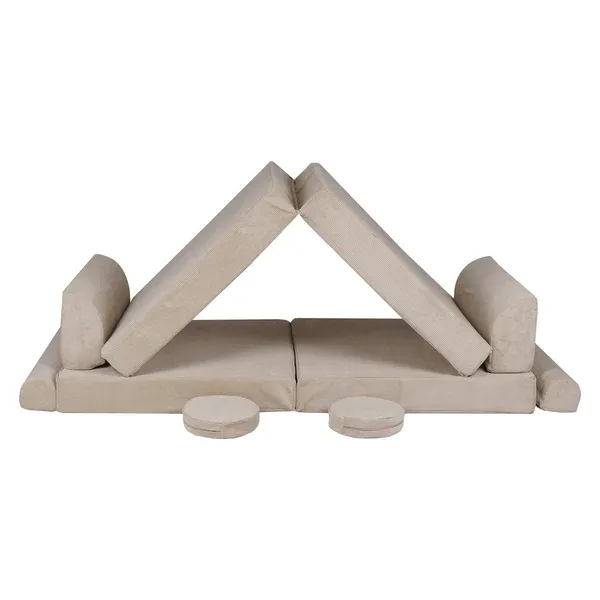 velika slimcord premium sofa - ecru - slika 12