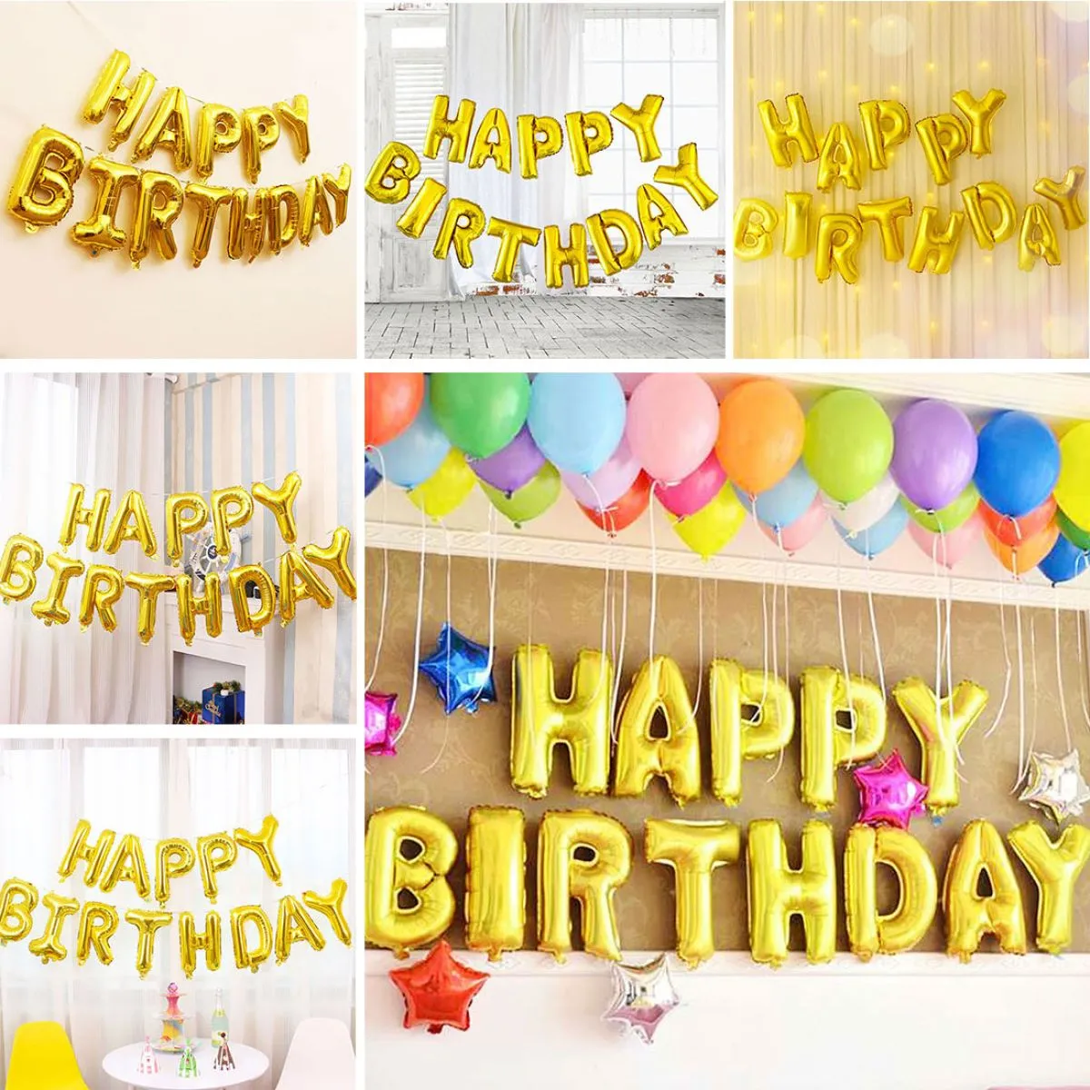 folijski baloni happy birthday - slika 5