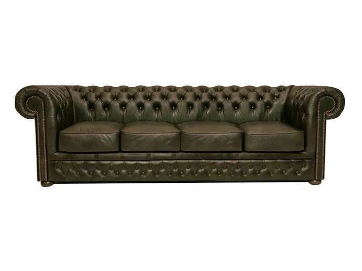 Chesterfield Garnitura First Class Leather | 4-sjedišta | Moss Green - Ježdovec, Zagreb