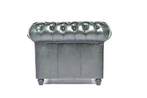 chesterfield fotelja original leather | 1-sjedište | wash off green - slika 4
