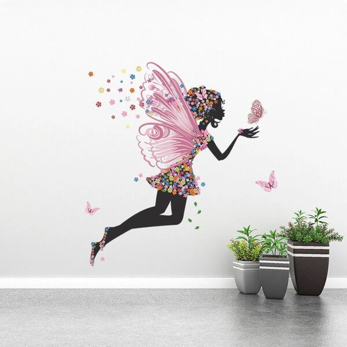 zidna naljepnica flower girl - slika 3