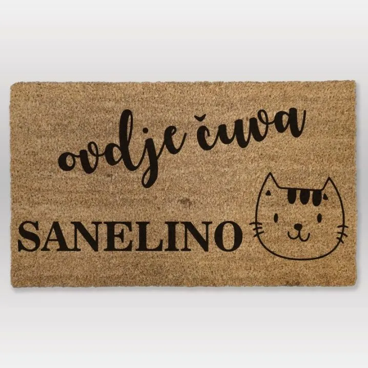 Personalizirani otirač za mačke – Ovdje čuva… - Osijek