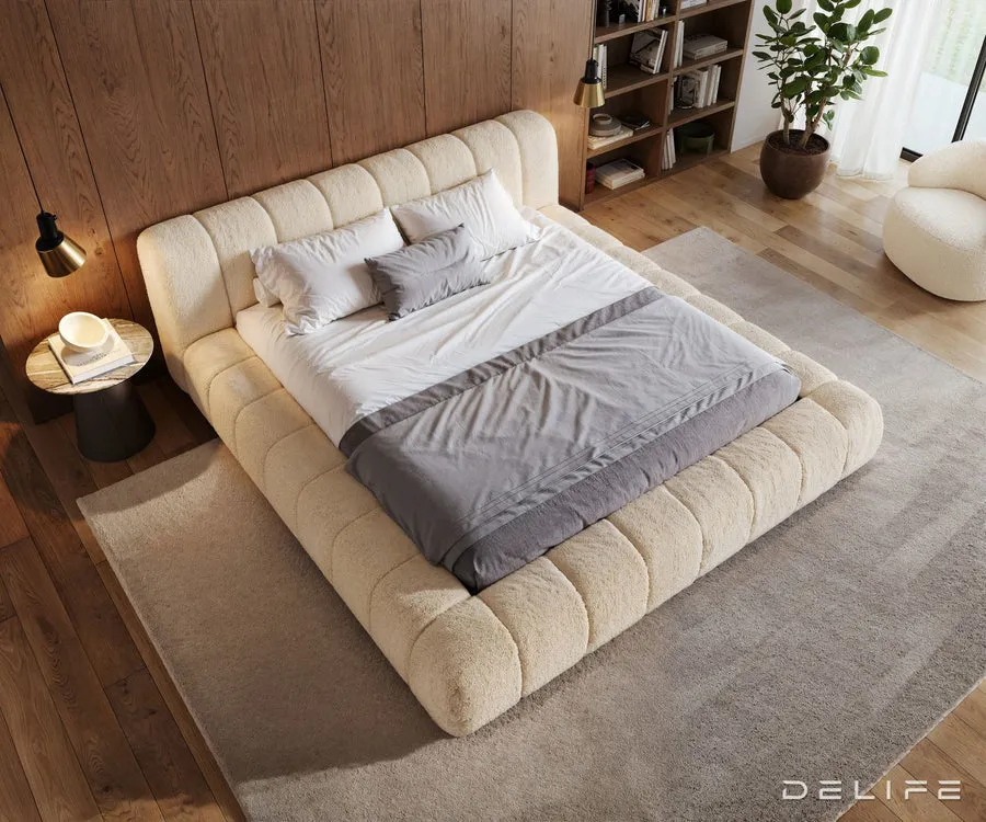okvir kreveta cutio 180x200cm, materijal: teddy tkanina - slika 3