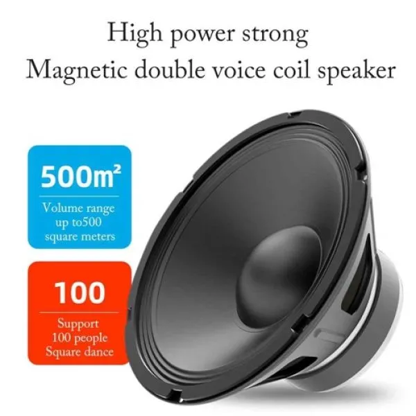 3d prijenosni usb bluetooth zvučnik s led efektima - king - slika 7