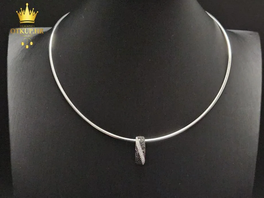 Zlatna Ogrlica S Dijamantnim Privjeskom 0.0025ct 8.80g 14k / R1, Rate! - Zagreb