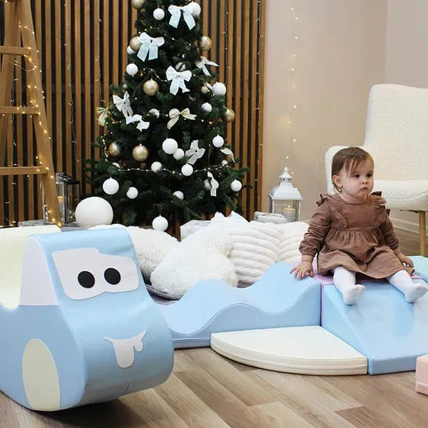 mekana igračka za vožnju - svijetloplavi automobil - slika 6