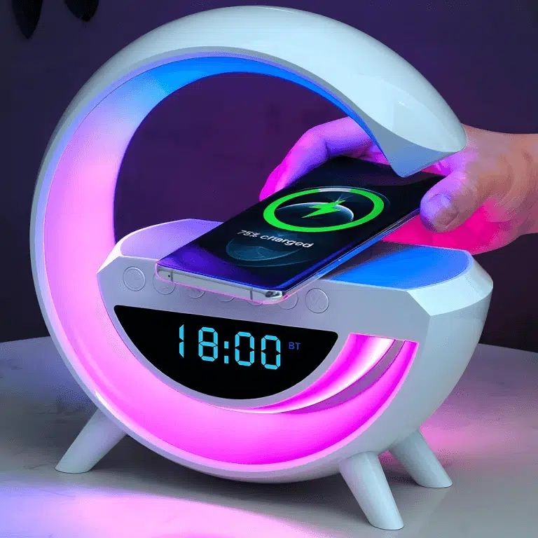 7 u 1 lampa , bežični punjač, bluetooth, zvučnik, sat...najniža cijena - slika 2