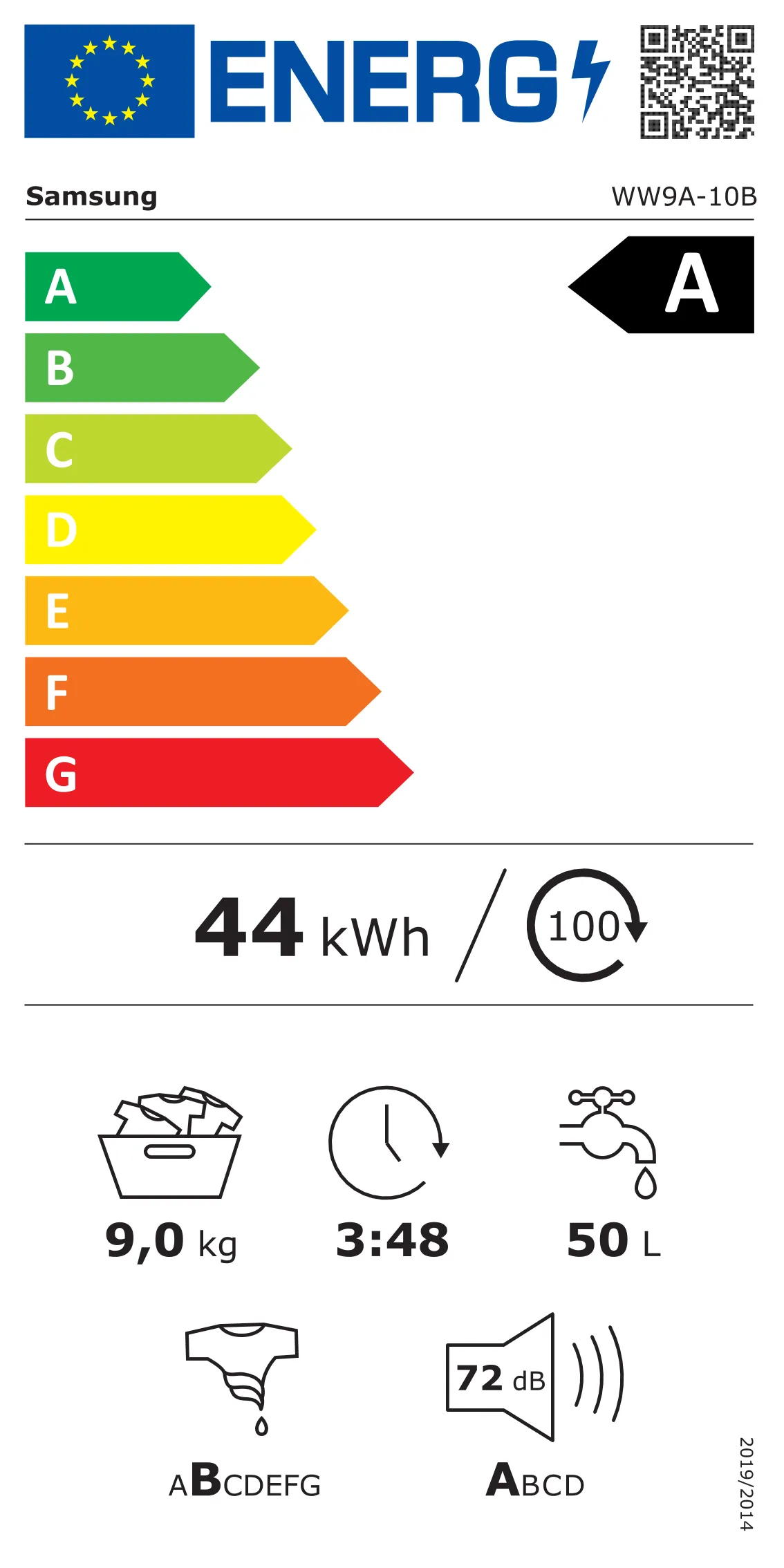 samsung perilica rublja ww5000c ww9a-10b - slika 2