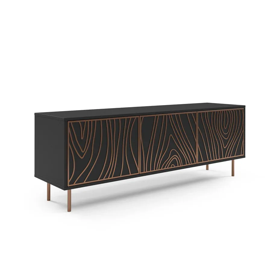 Tv Komoda Tivaro 161x38cm, Materijal: Laminirana ploča - Čakovec