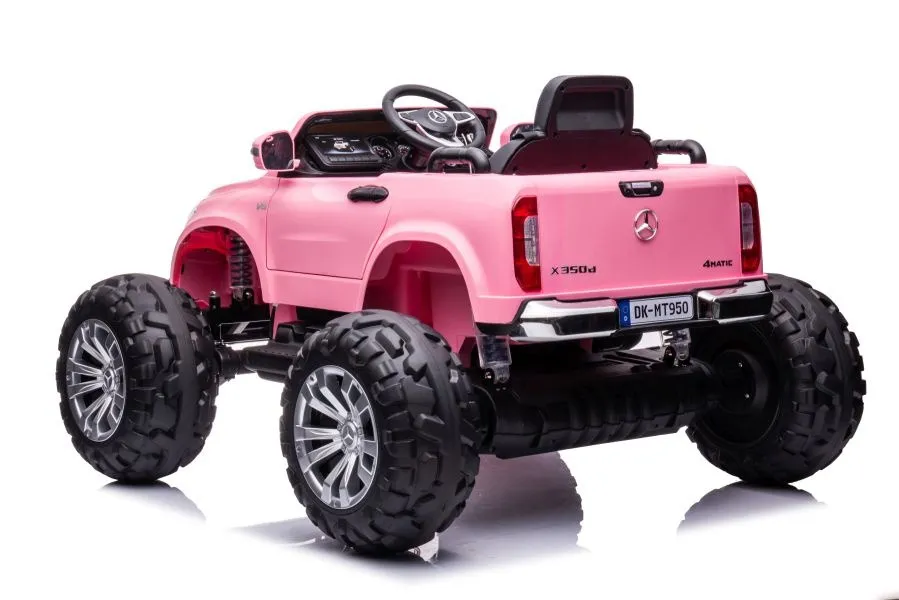 licencirani auto na akumulator mercedes dk-mt950 4x4 - svijetlo rozi - slika 5