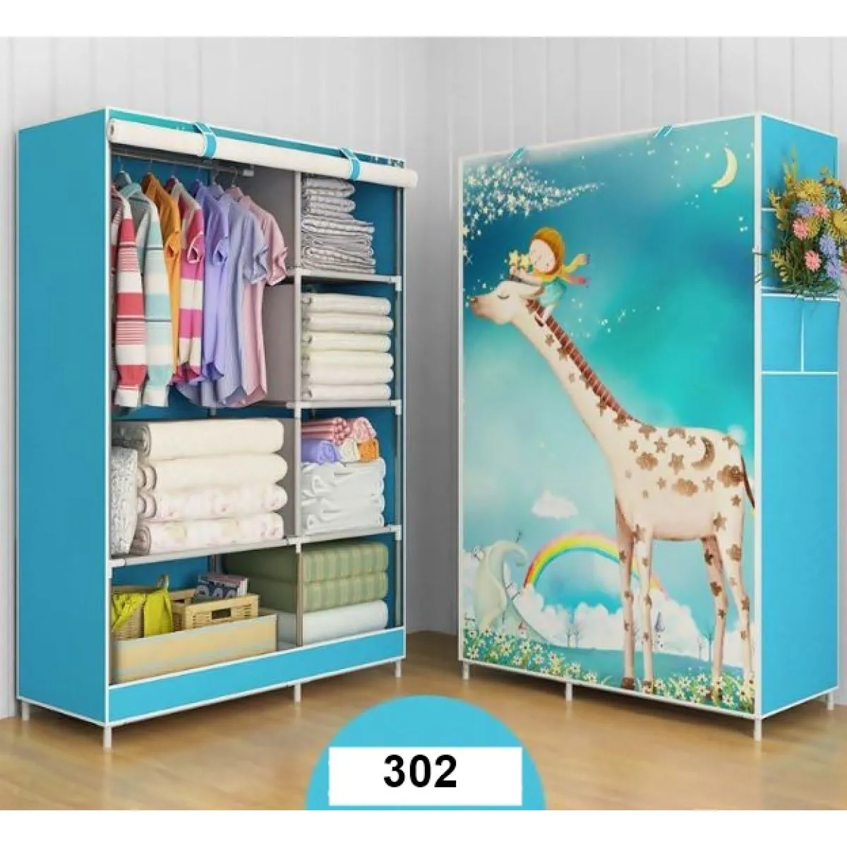 sklopivi ormar sa printom 170x105 cm vodootporan - slika 15