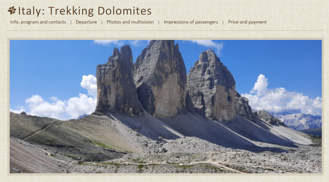Karta za trekking turu po Dolomitima u 2026. - Zagreb