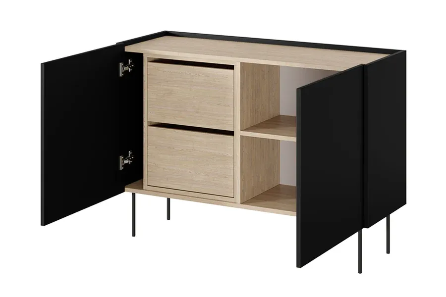 komoda desin 120cm, 2 vrata i 2 ladice, materijal: mdf - slika 4