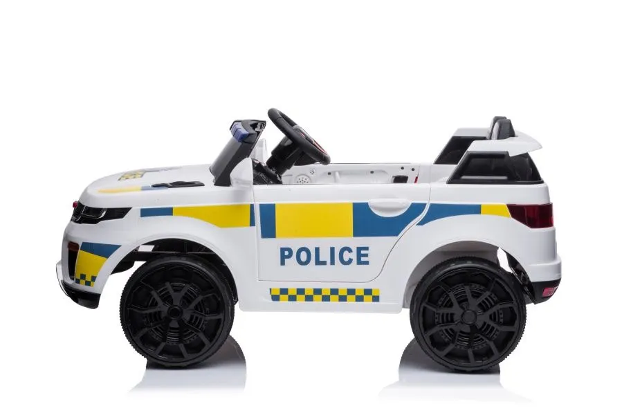 policijski auto na akumulator - bijeli - slika 3