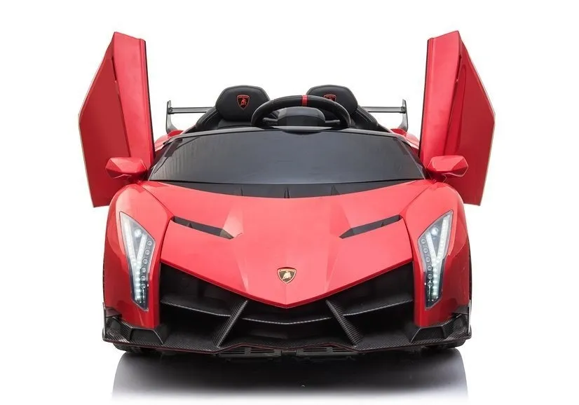 licencirani auto na akumulator lamborghini veneno 4x4 + mp4 - crveni - slika 4