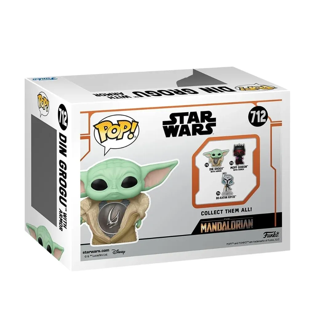 funko pop! star wars: the mandalorian – din grogu with armor #712 - slika 2