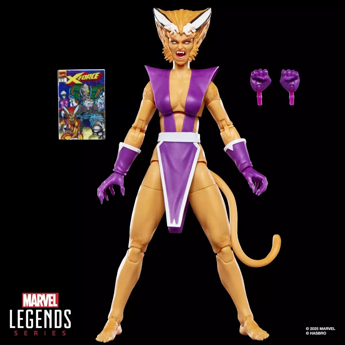 marvel legends series: x-force – feral figura, 15cm - slika 9
