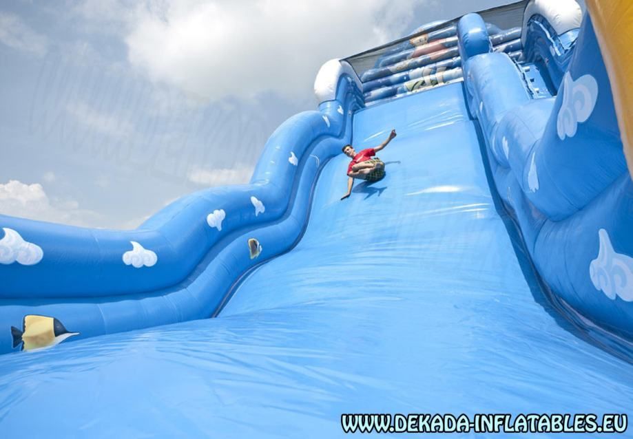 tobogan na napuhavanje - novo - 10m x 6m x 8m - slika 2