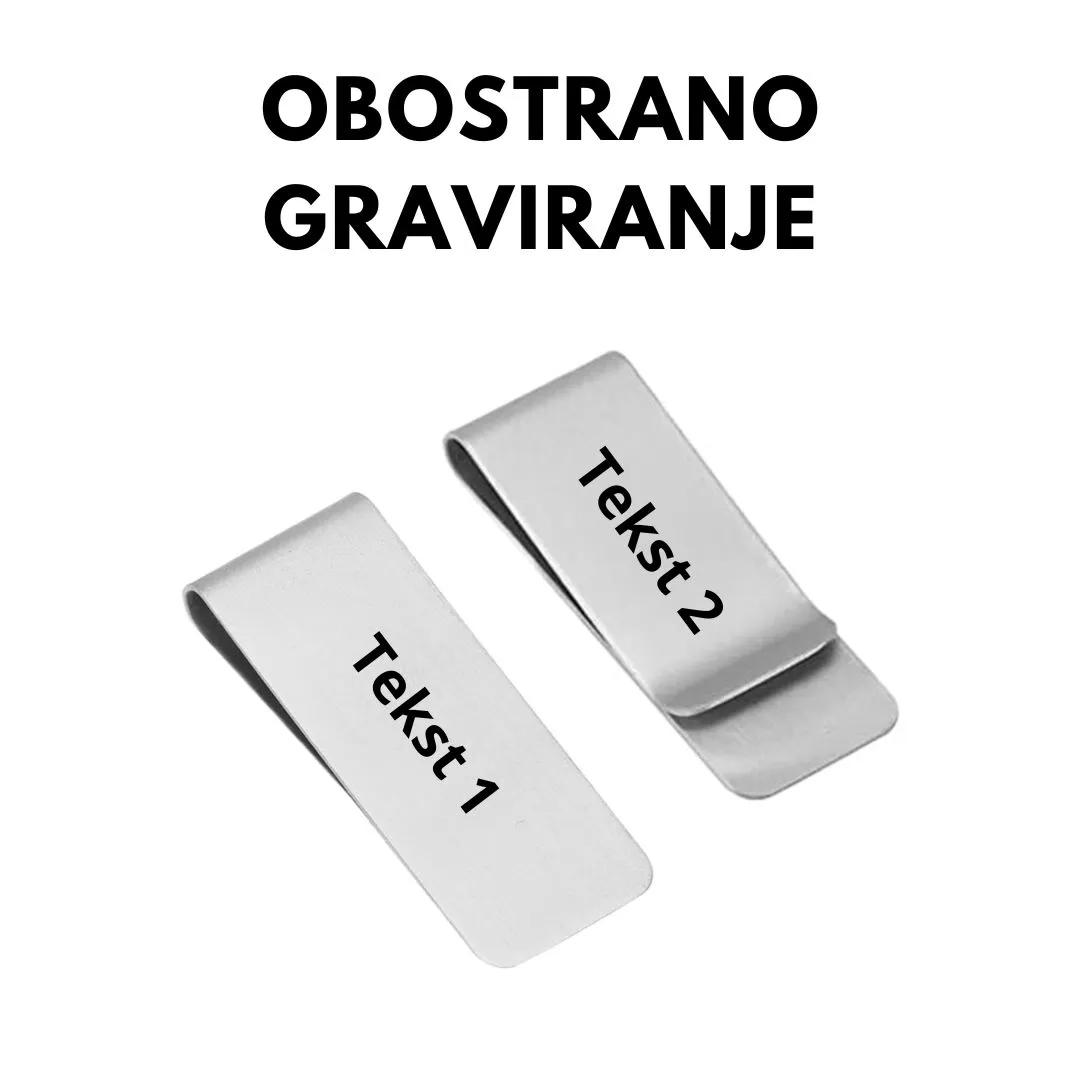 personalizirana kopča / držač za novčanice - slika 2