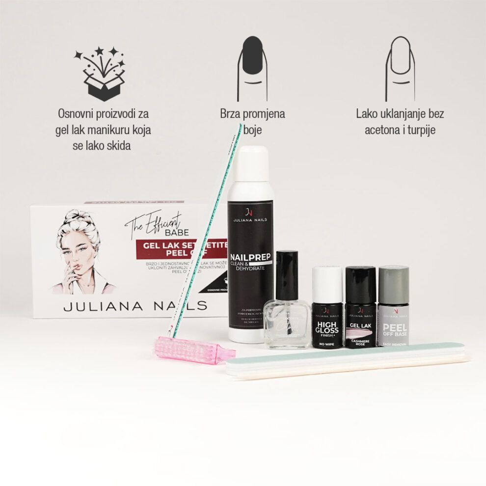 gel lak set – petite – peel off - slika 2