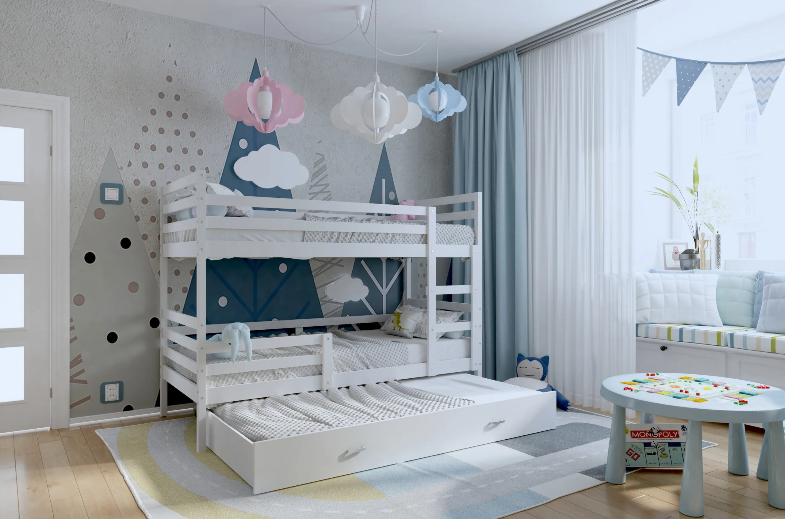 jacek 3 krevet na kat s dodatnim krevetom – 200×90 - slika 2