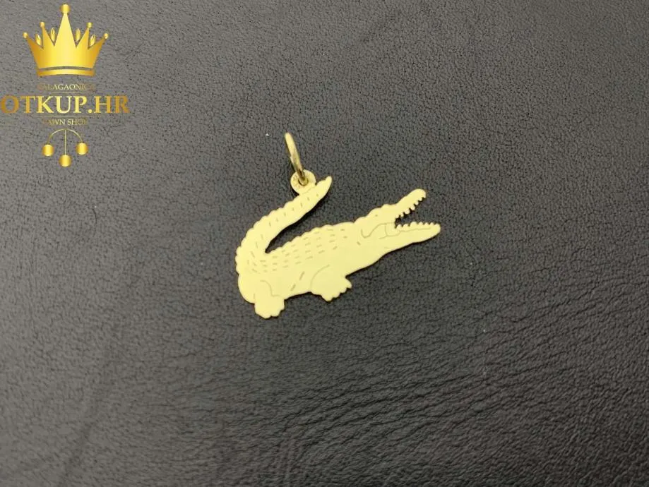 ZLATNI PRIVJESAK "LACOSTE" 0,86 g (14K) / R1, RATE !! - Zagreb