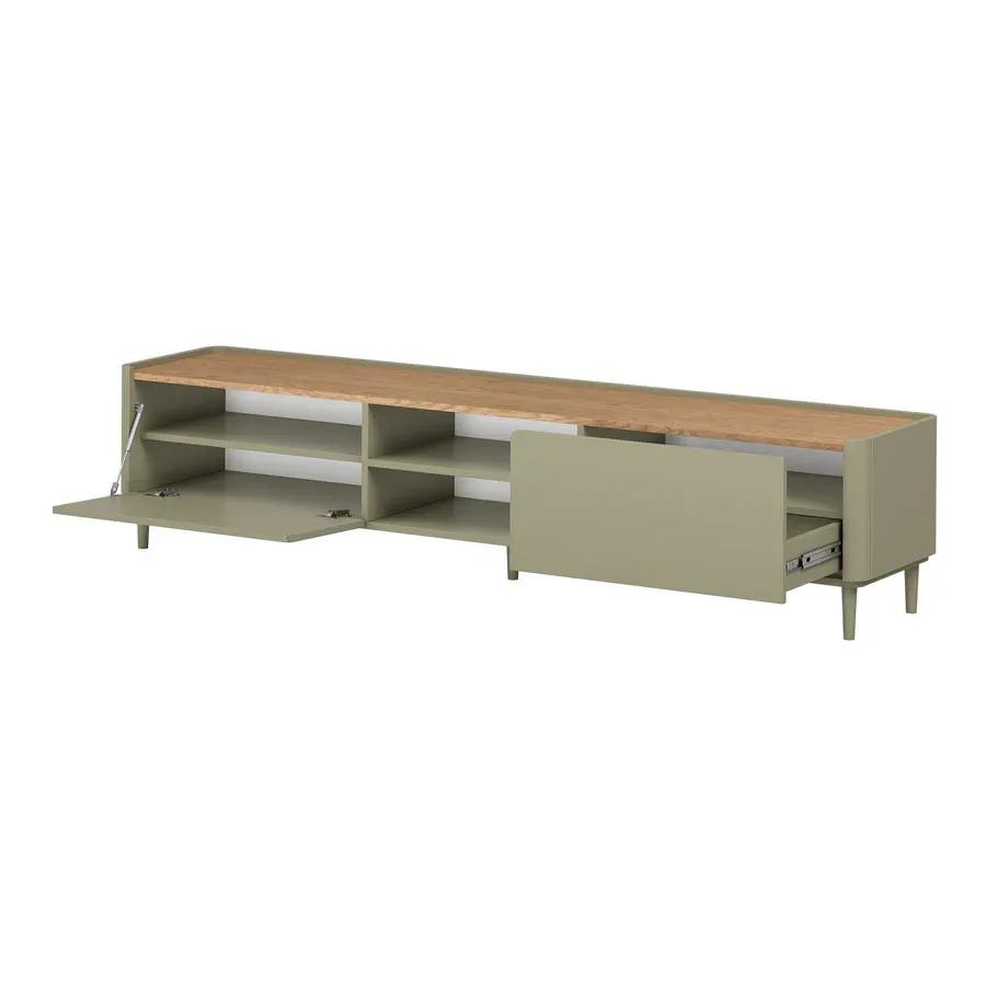 tv komoda elivo 220cm, materijal: mdf,melaminska ploča - slika 2
