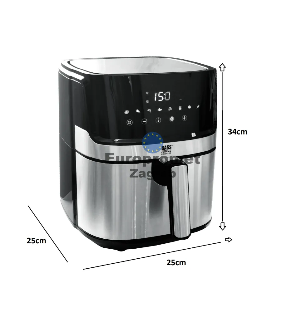 friteza na vrući zrak 6,5l + wifi 1700/2200 w novo!!! - slika 3