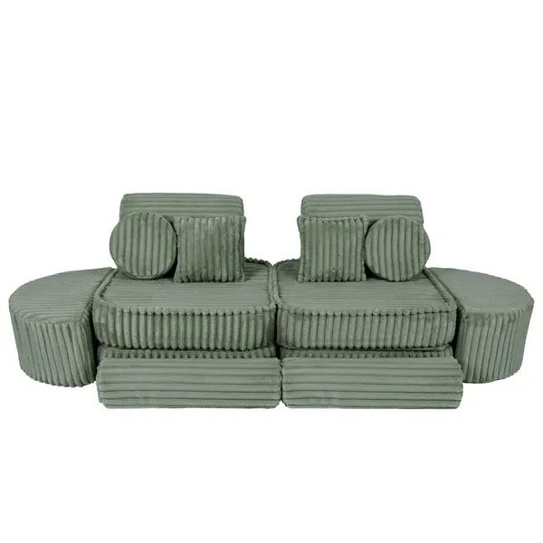 modularna sofa - maslinasto zelena - slika 10