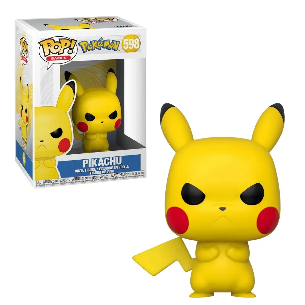 funko pop! games: pokémon – grumpy pikachu #598 - slika 3