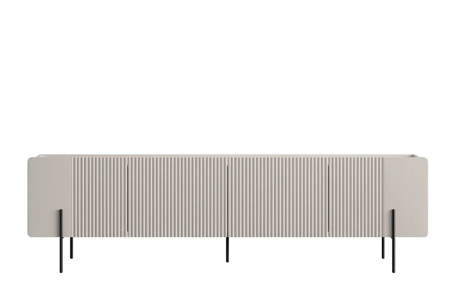 tv komoda malmi 200cm, 2 vrata i 2 ladice, materijal: mdf - slika 4