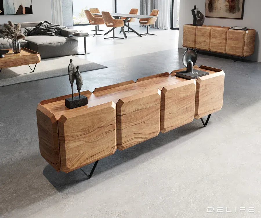 Komoda Kiano 200x40cm, Materijal: Bagrem - Čakovec