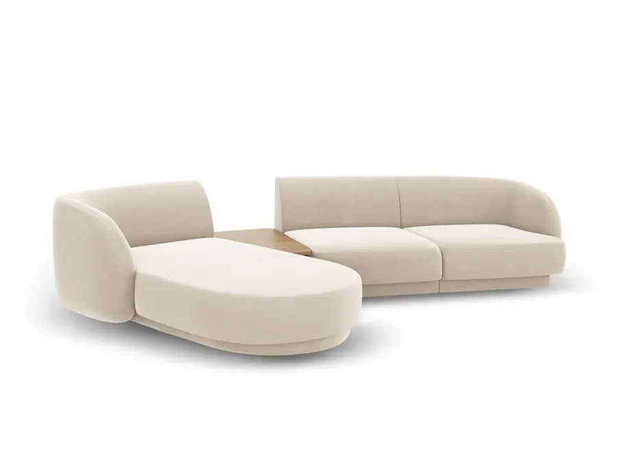 kutna garnitura miley 303x178cm, materijal: baršun - slika 3
