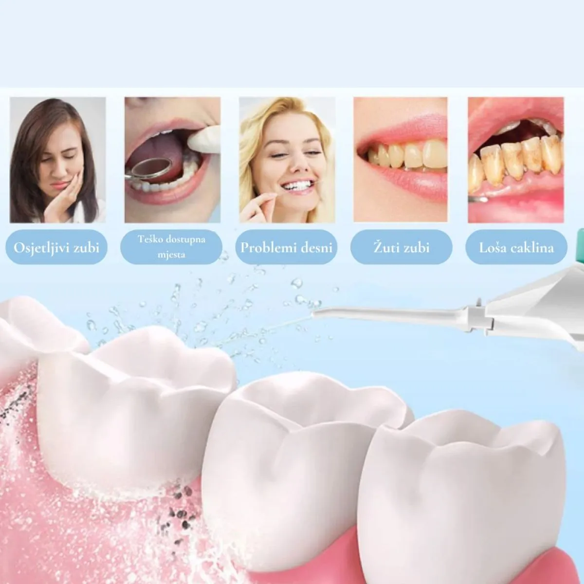 oralni bežični tuš za zube power floss - slika 3