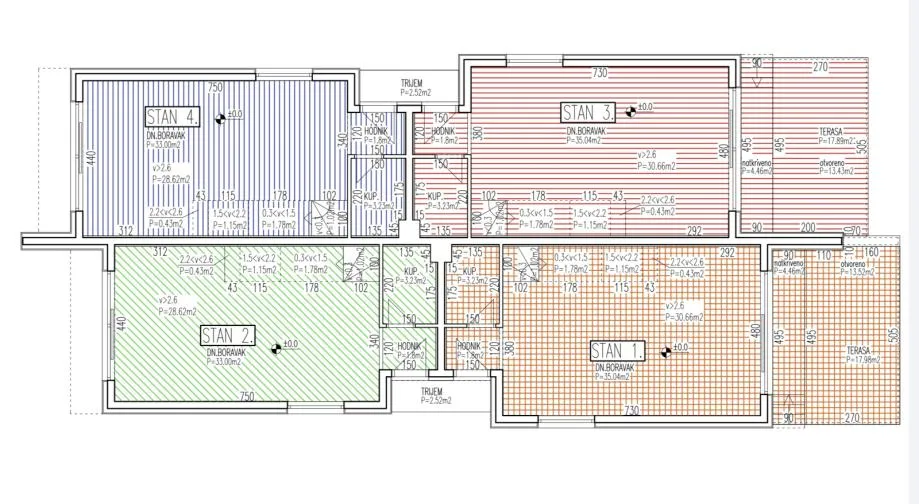 prodaju se apartmani, srima (vodice) prvi red do mora - slika 9