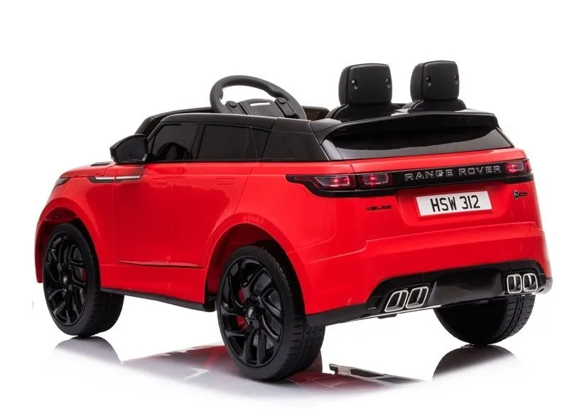 licencirani auto na akumulator range rover - crveni/lakirani - slika 4