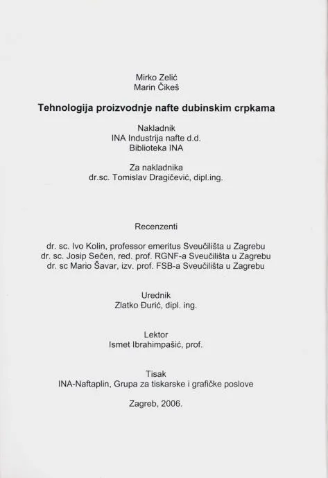 mirko zelić - tehnologija proizvodnje nafte dubinskim crpkama (y4) - slika 3