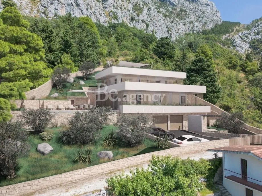 omiš, borak - građevinsko zemljište s projektom za izgradnju vile - slika 4