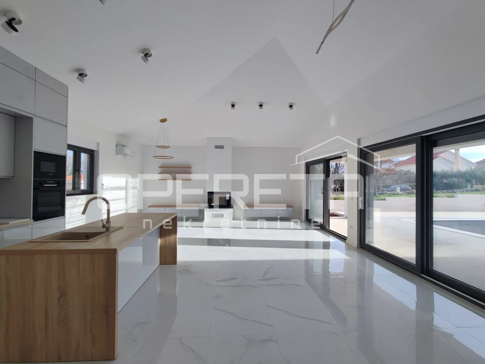 novogradnja - moderna prizemnica s bazenom i velikim vrtom, bokanjac, zadar - slika 14