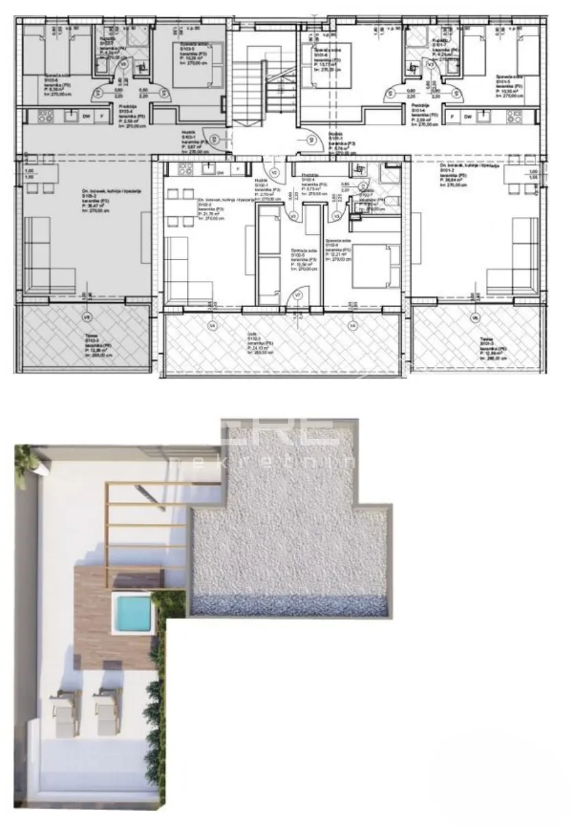 privlaka/zadar - lux projekt 70m od mora, penthouse g203 - slika 27