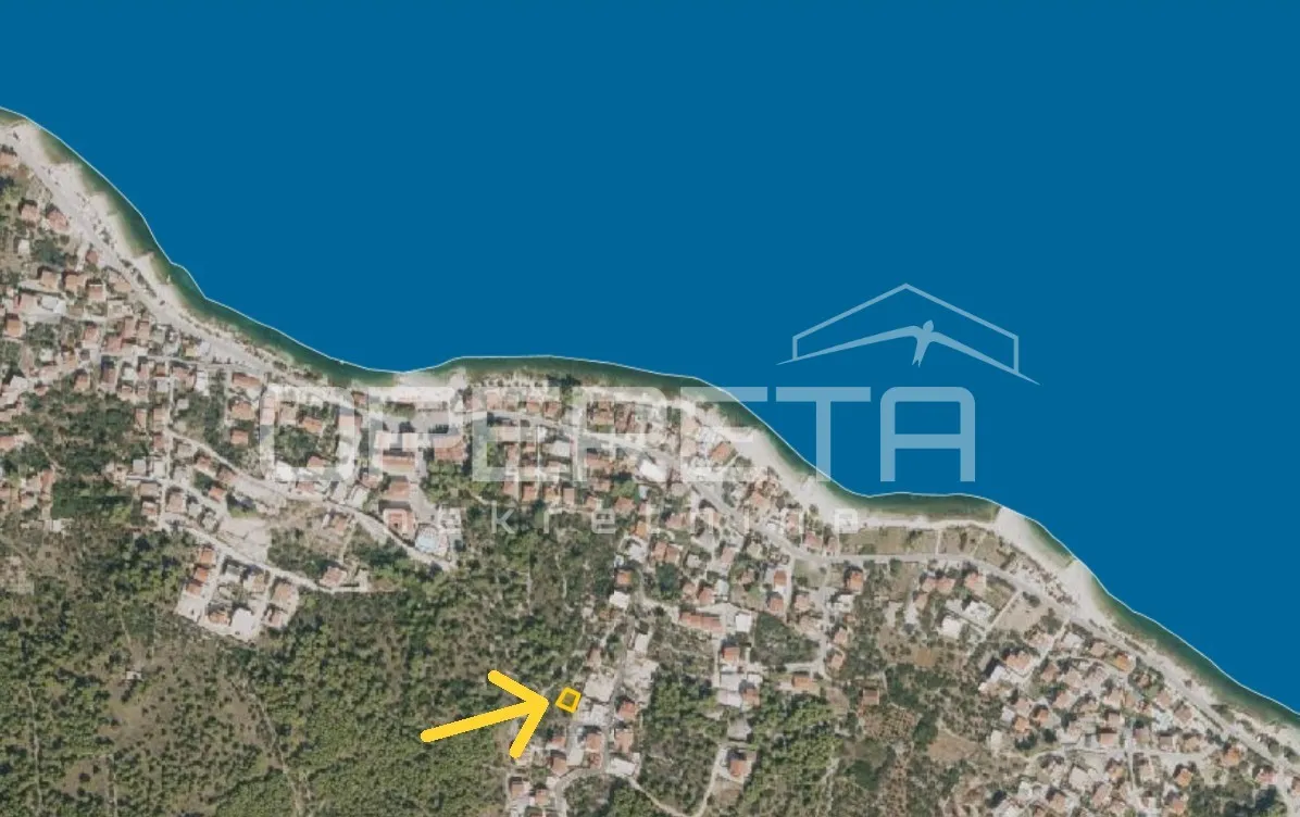Ekskluzivno,Građevinsko zemljište 504 m², pogled more, Žedno-Trogir